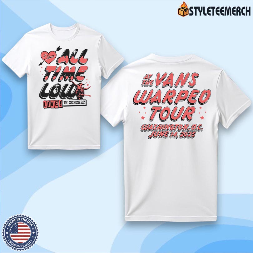 All Time Low On June 14 2025 In Washington DC Tee 4 All Time Low On June 14 2025 In Washington DC Tee