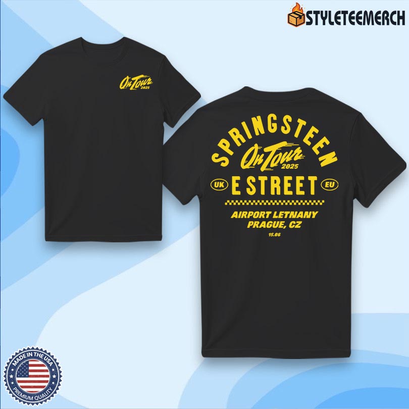 Bruce Springsteen & E Street Band Tour Shirt Prague CR June 15 2025 4 Bruce Springsteen & E Street Band Tour Shirt Prague CR June 15 2025