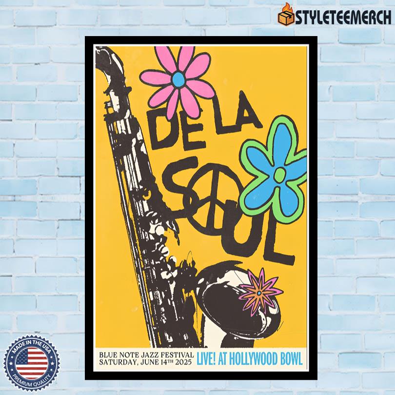 De La Soul Hollywood Bowl June 14 2025 Concert Poster 10 De La Soul Hollywood Bowl June 14 2025 Concert Poster
