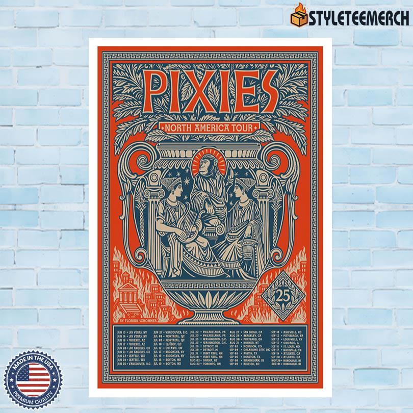 Poster Pixies North America Tour 2025 3 Poster Pixies North America Tour 2025