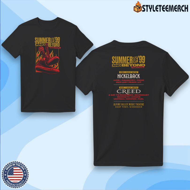 Creed Summer of '99 & Beyond Festival Sneakers T Shirt 4 Creed Summer of \'99 & Beyond Festival Sneakers T Shirt