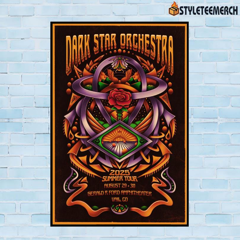 Dark Star Orchestra Summer Tour 2025 Poster 9 Dark Star Orchestra Summer Tour 2025 Poster
