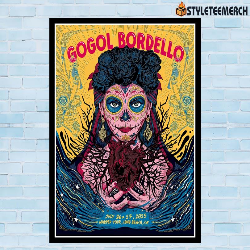 Gogol Bordello July 26 27 2025 Warped Tour Long Beach CA Poster 10 Gogol Bordello July 26 27 2025 Warped Tour Long Beach CA Poster