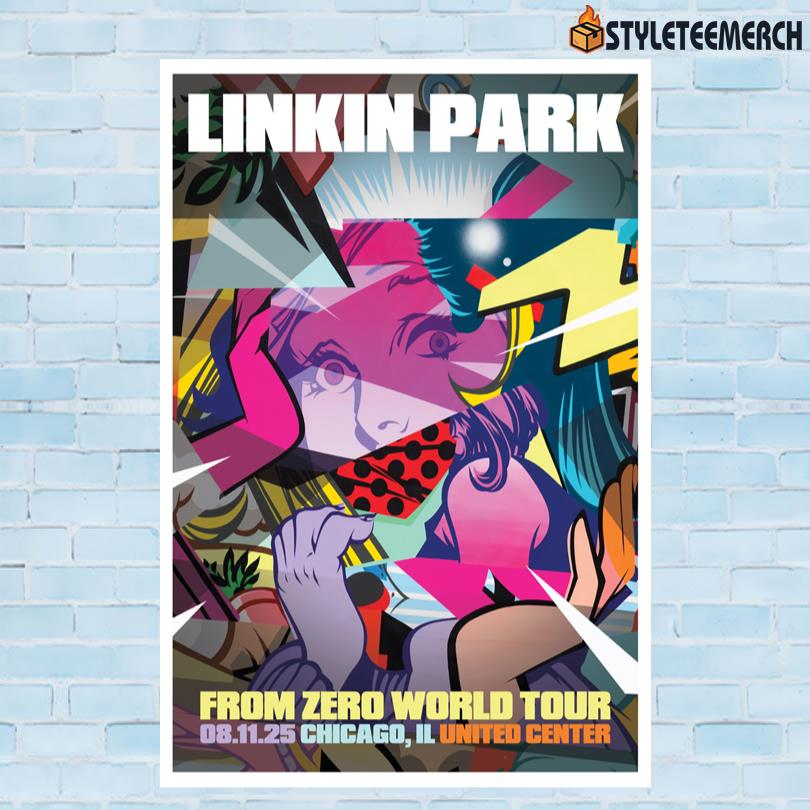 Linkin Park United States Tour Poster 9 Linkin Park United States Tour Poster