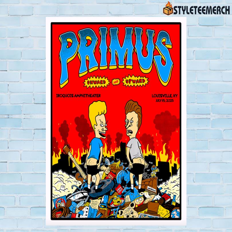 Primus Jul 15 2025 Iroquois Amphitheater. Louisville, KY Poster 10 Primus Jul 15 2025 Iroquois Amphitheater. Louisville, KY Poster