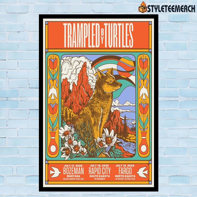 Trampled By Turtles Jul 17 2025 Bozeman Montana Poster 10 Trampled By Turtles Jul 17 2025 Bozeman Montana Poster