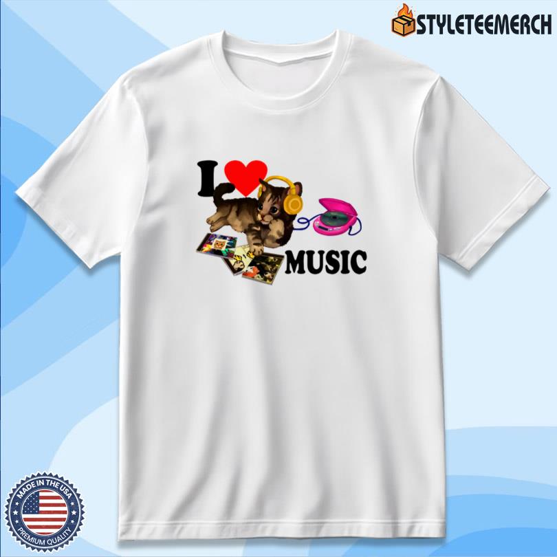 Uma Penca Camiseta I Love Music Cat T Shirt 9 Uma Penca Camiseta I Love Music Cat T Shirt